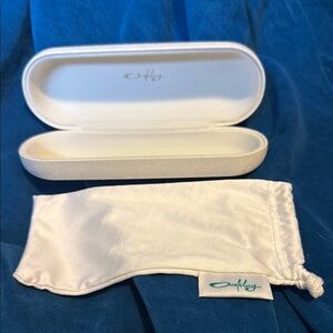 Oakley White Glasses Case with Pouch